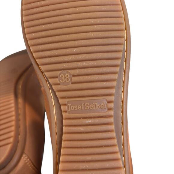 New Josef Seibel Ballet Flats Shoes Women's Size 38 (7-7.5) Tan Leather Slip On - Picture 6 of 8